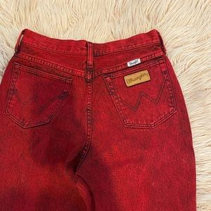 VINTAGE 80S RED WRANGLER JEANS